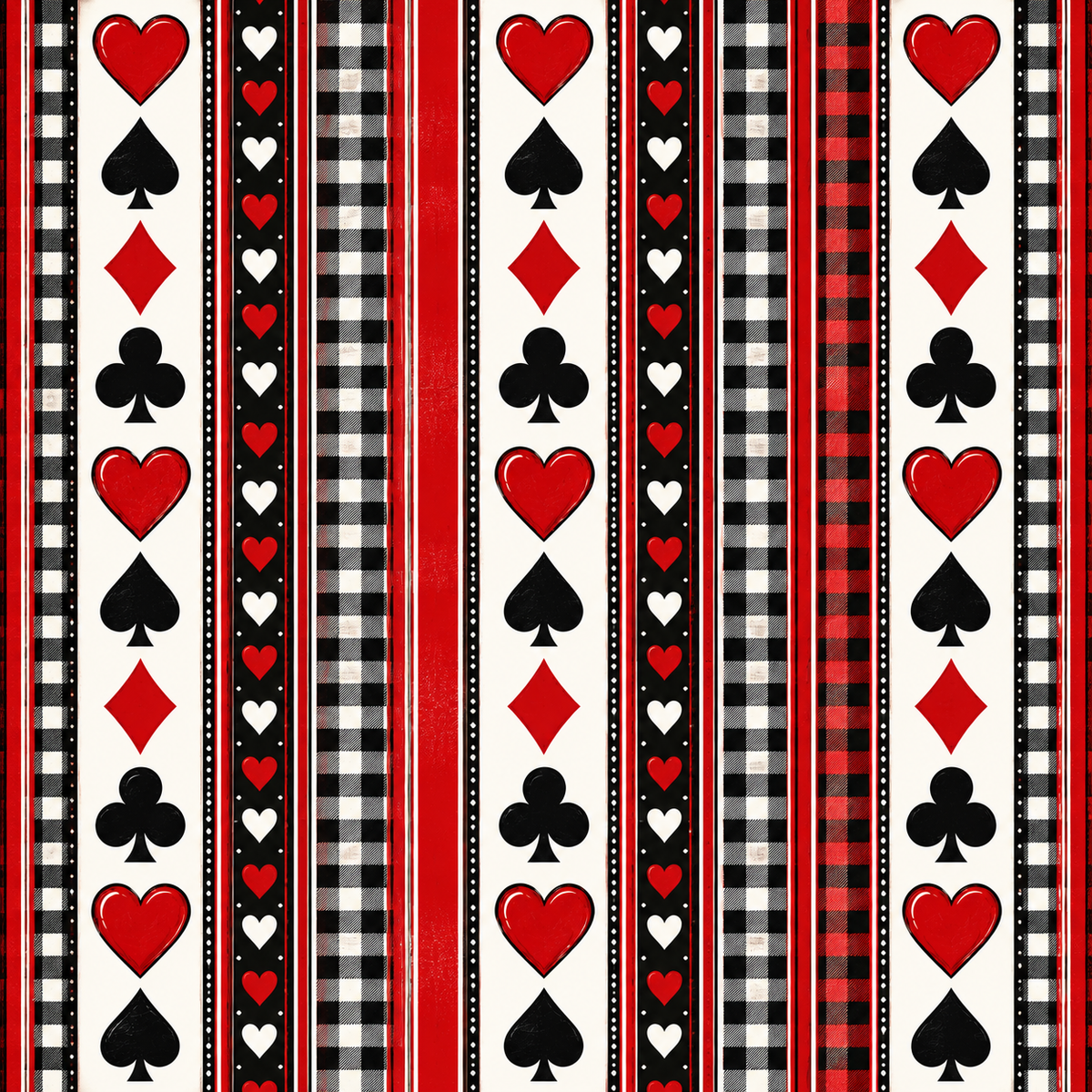 Game of Hearts Card Game Scrapbooking Kit