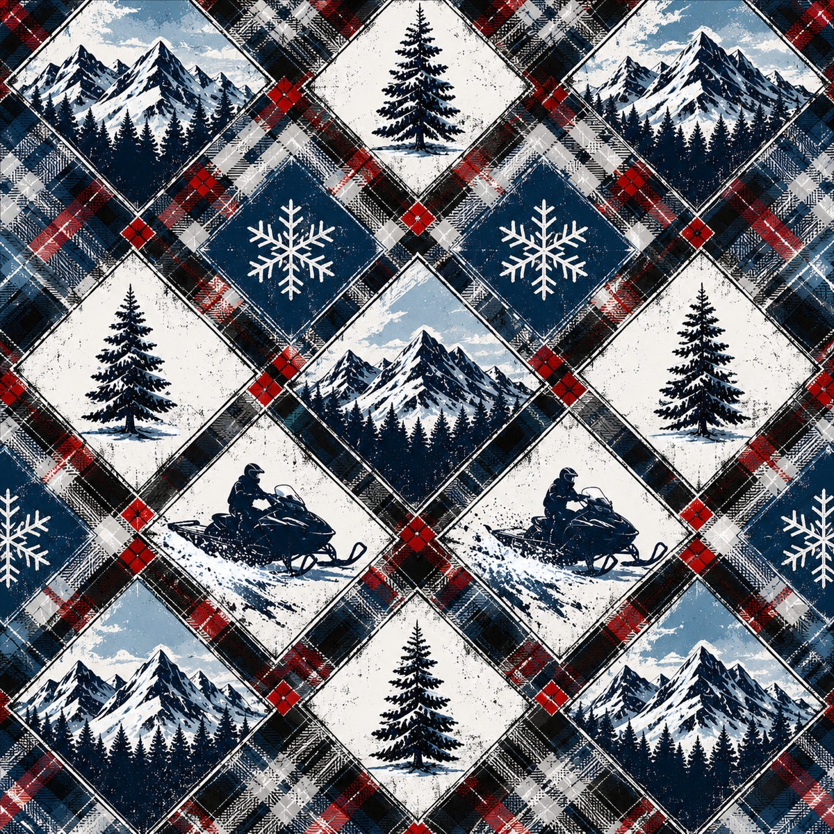 Snowmobiling Scrapbook Kit