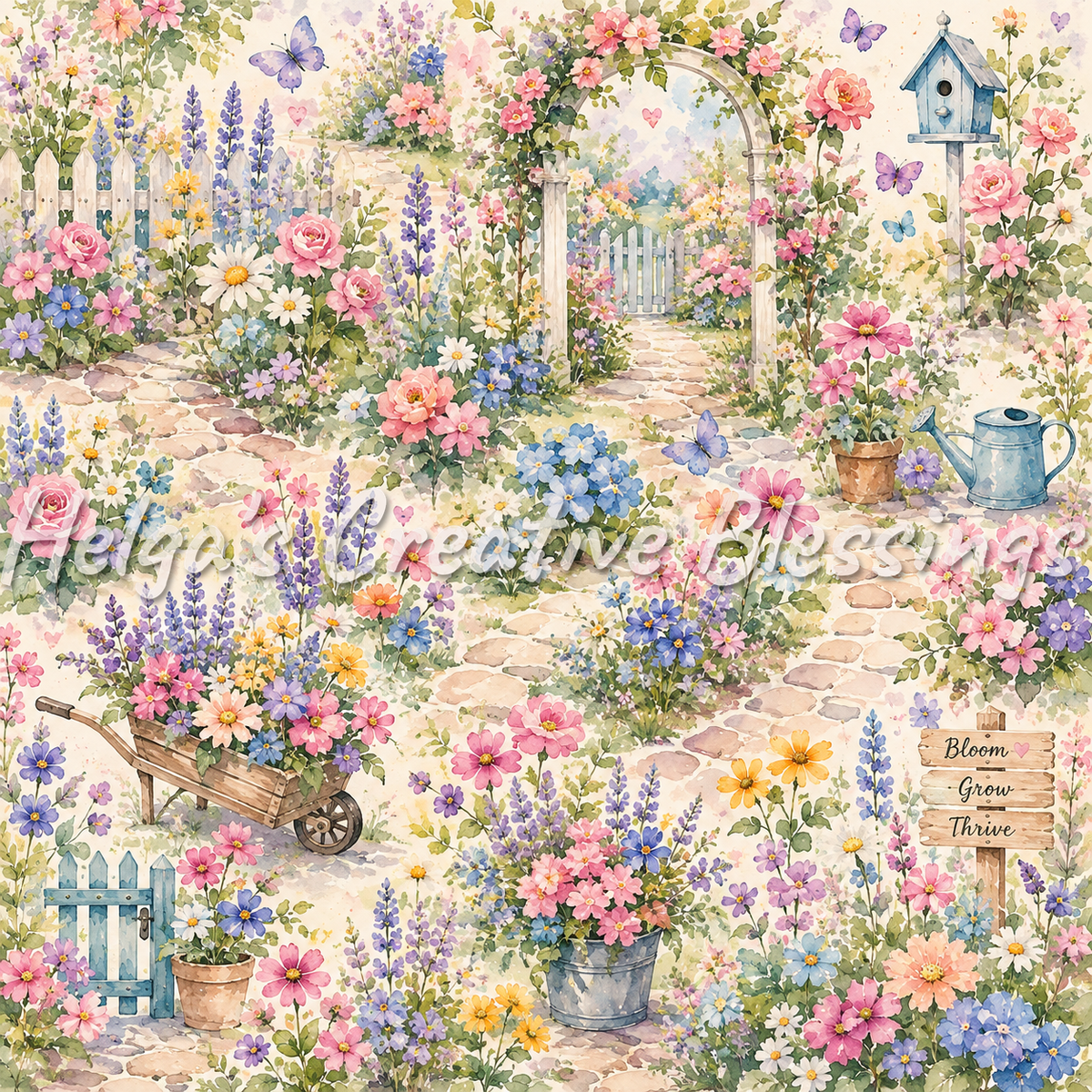 Pretty Floral Garden