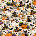 Halloween Pumpkin and Haunted House