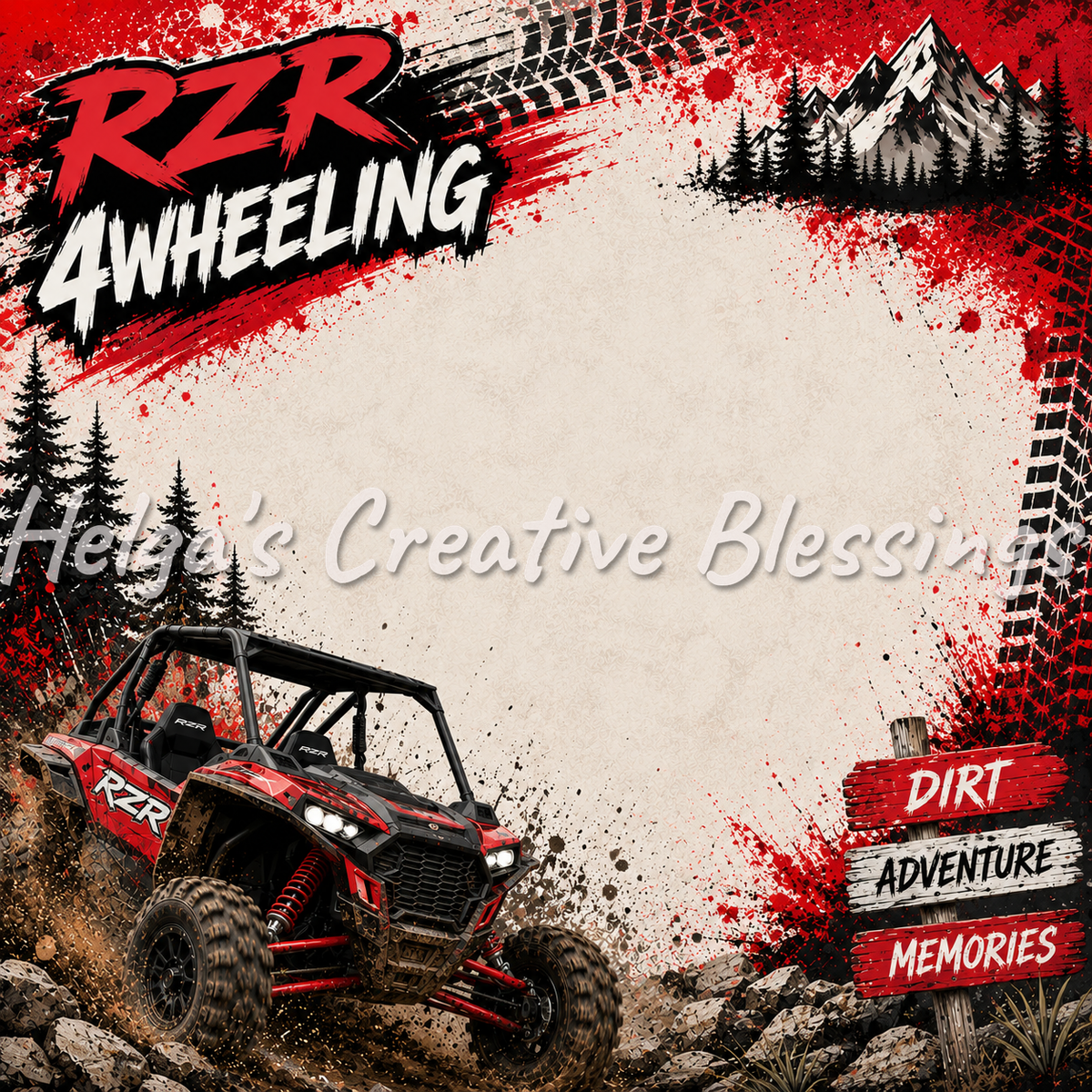 Red Rzr Frame