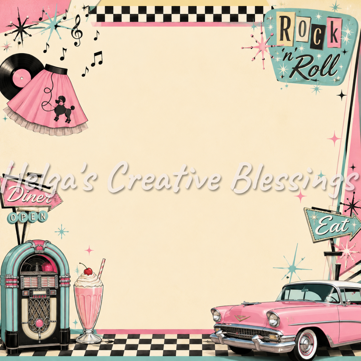50's Retro Frame