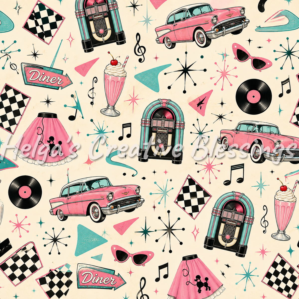50's Retro Poodle Skirts