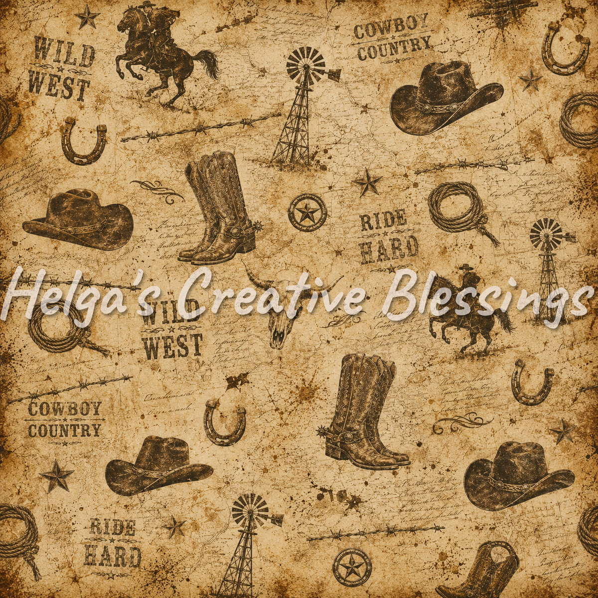Rustic Cowboy Boots
