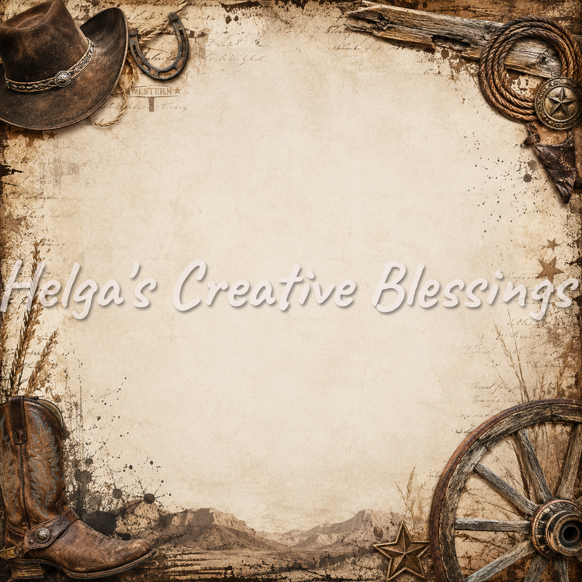Rustic Cowboy Frame