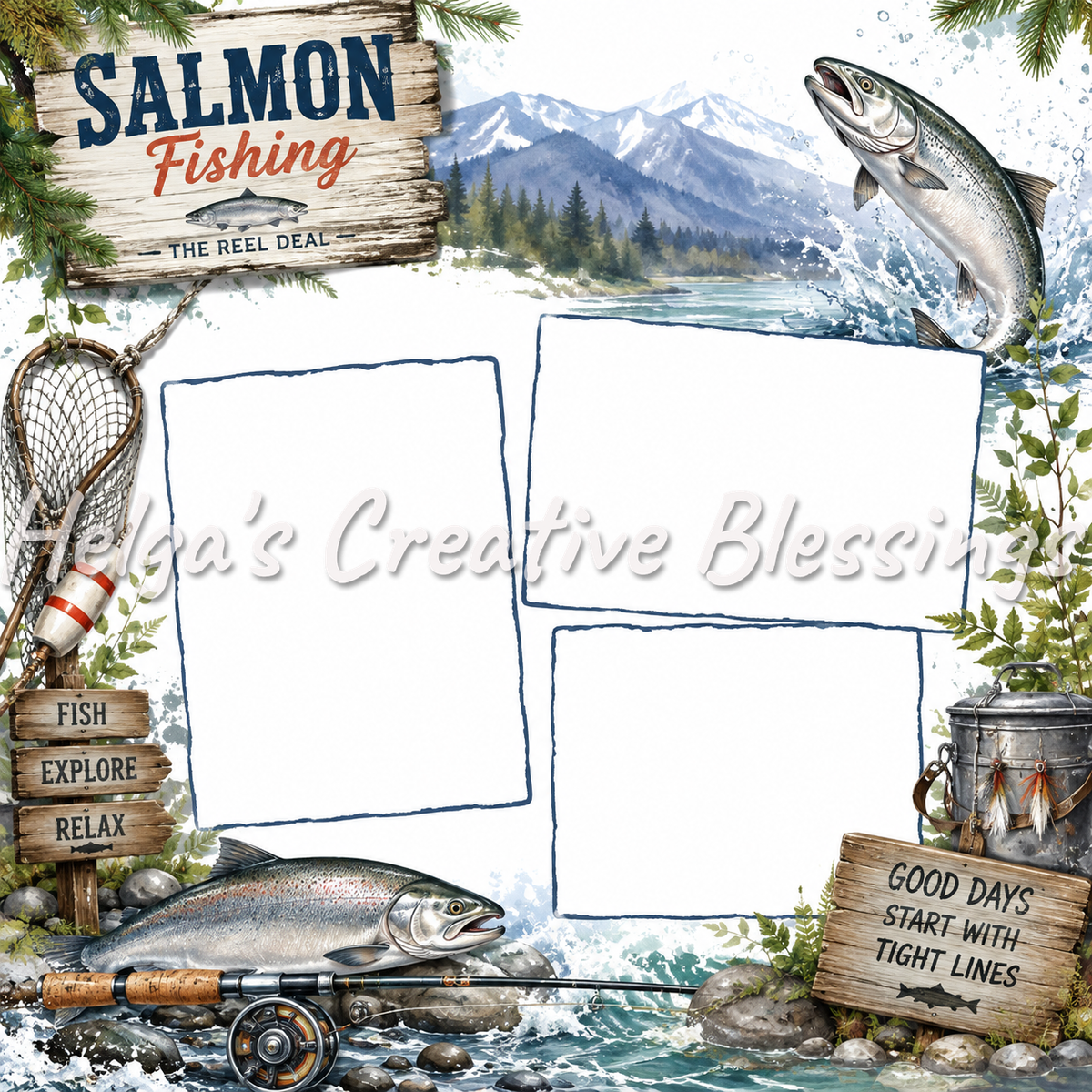 Salmon Fishing Frame