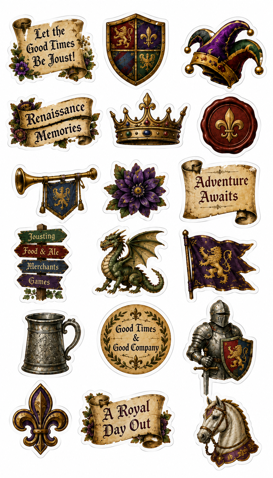 Renaissance Festival Scrapbook Kit