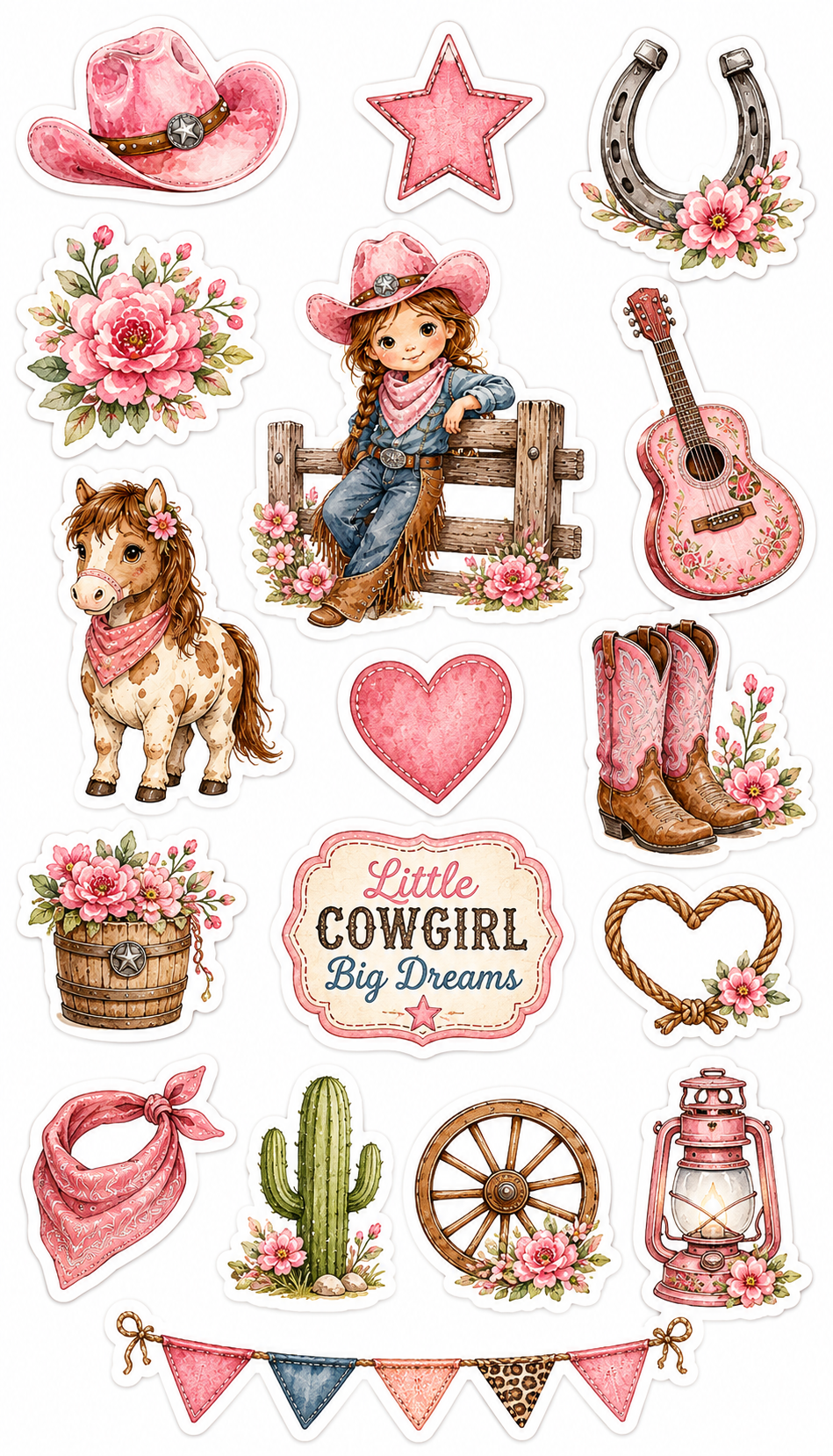 Little Cowgirl Scrapbook Kit