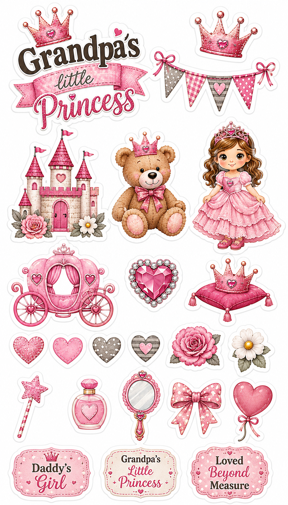 Grandpa's Little Princess Scrapbook Kit