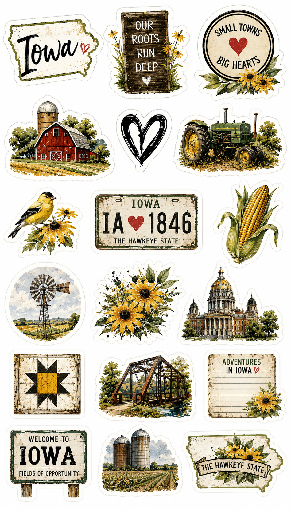 Iowa Scrapbook Kit