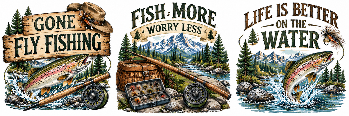 Fly FIshing Scrapbookng Kit