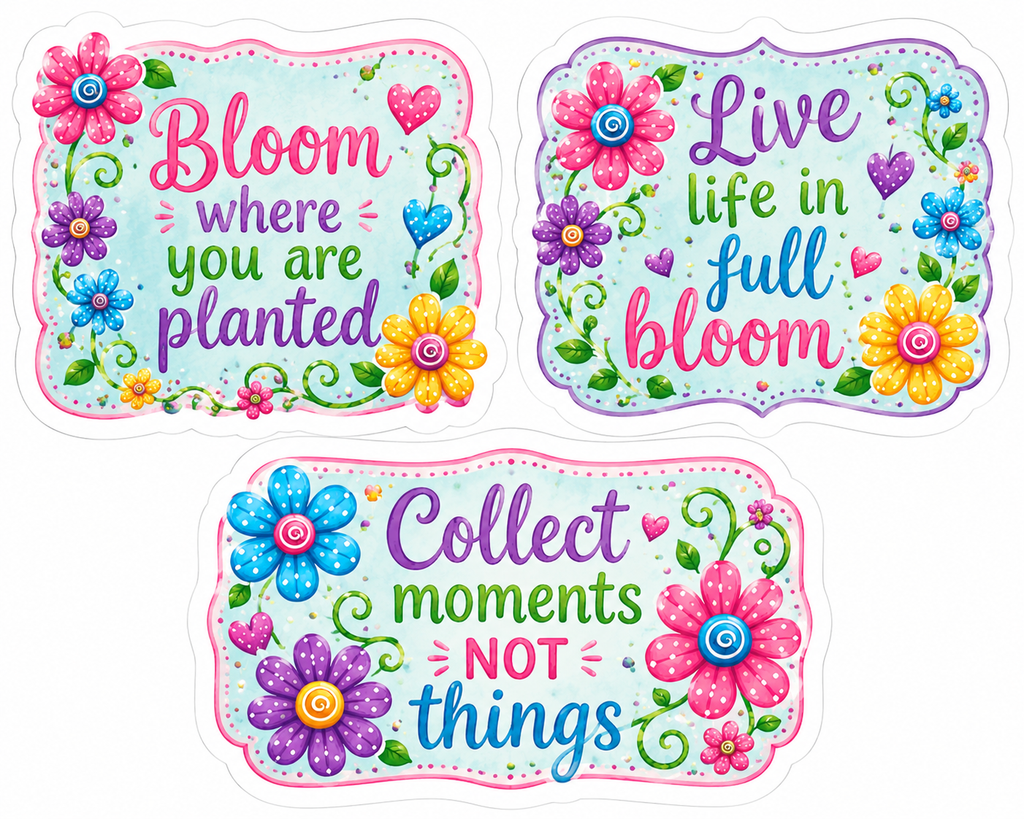 Cute Flowers Scrapbook Kit