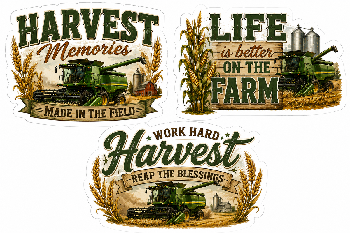 Combing Corn Scrapbook Kit