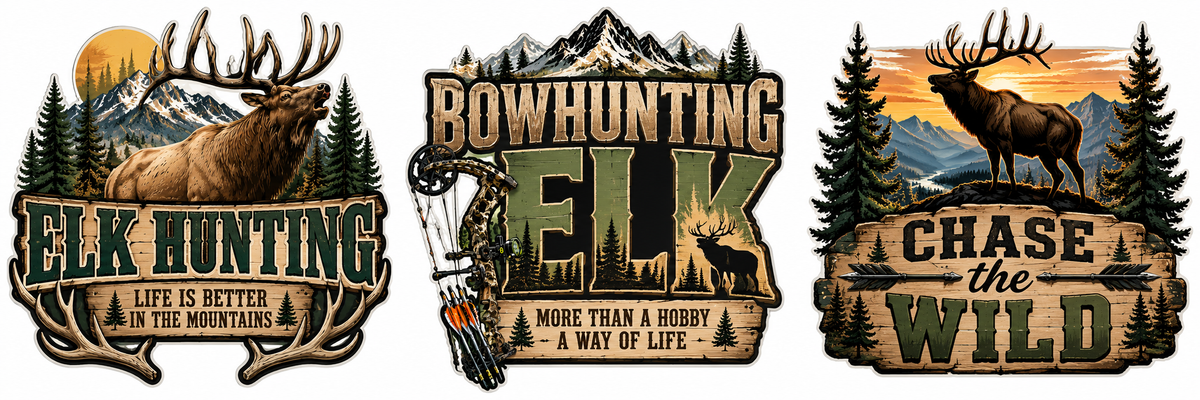 Bow Hunting Elk Scrapbooking Kit
