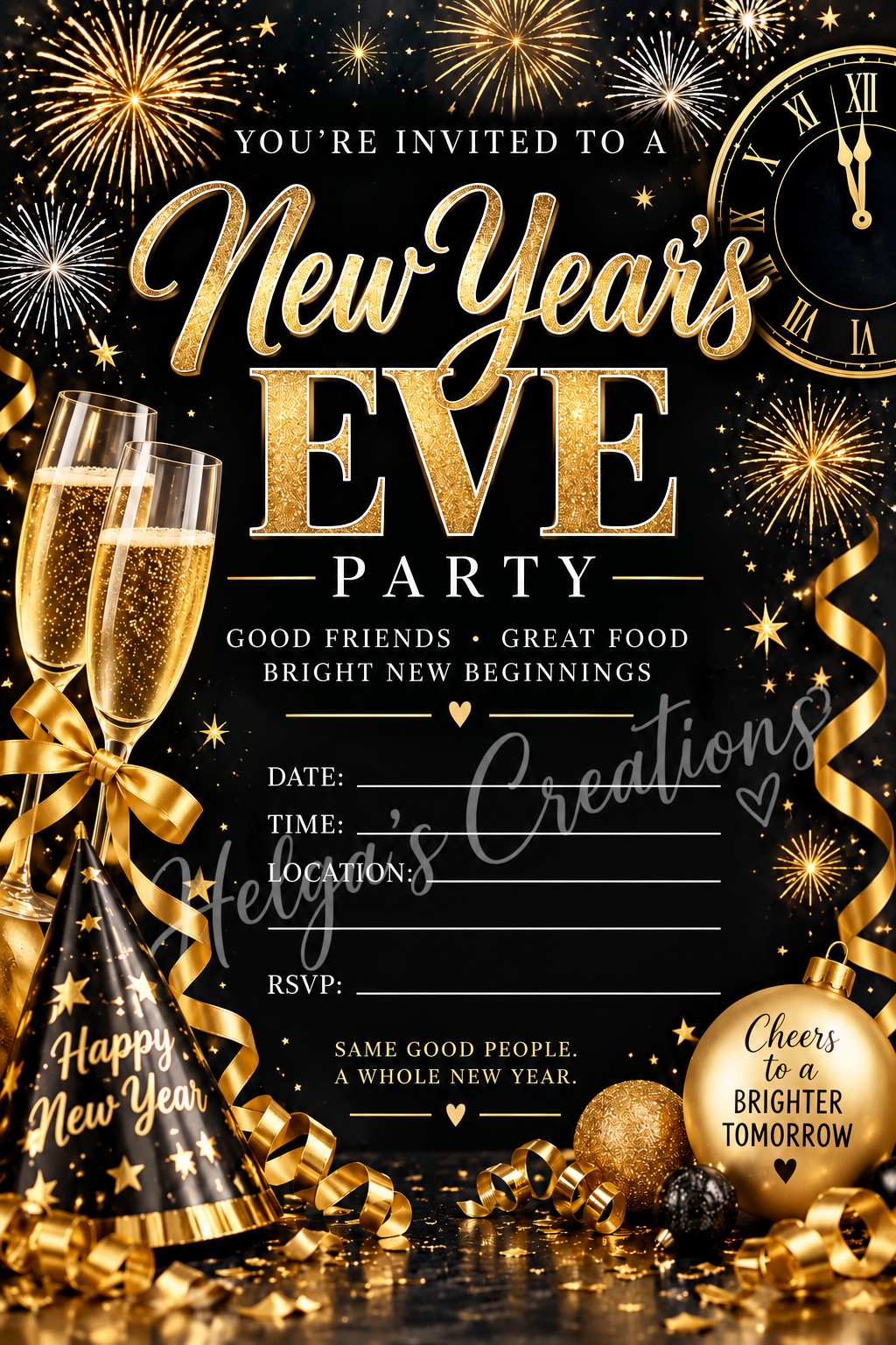 Your Invited New Years Eve Invitation