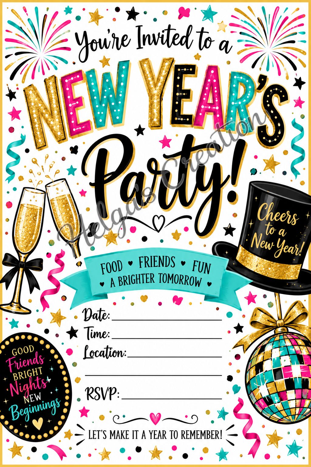 New Years Party Invitation