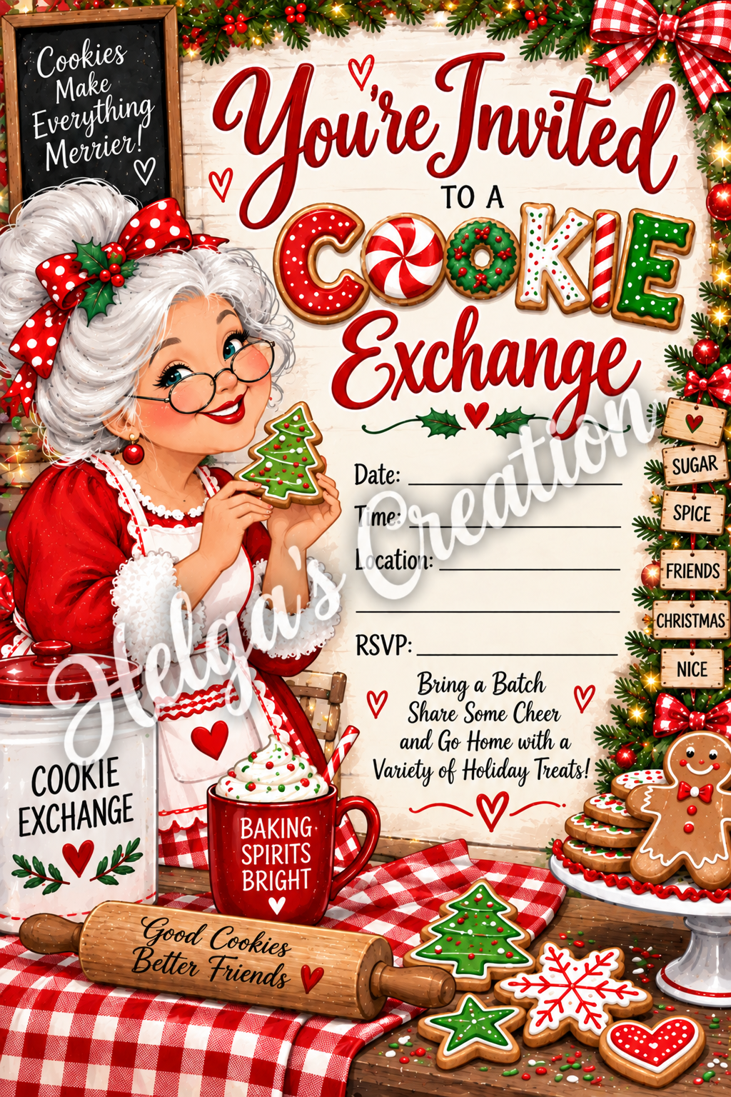 Cookie Exchange Inviation