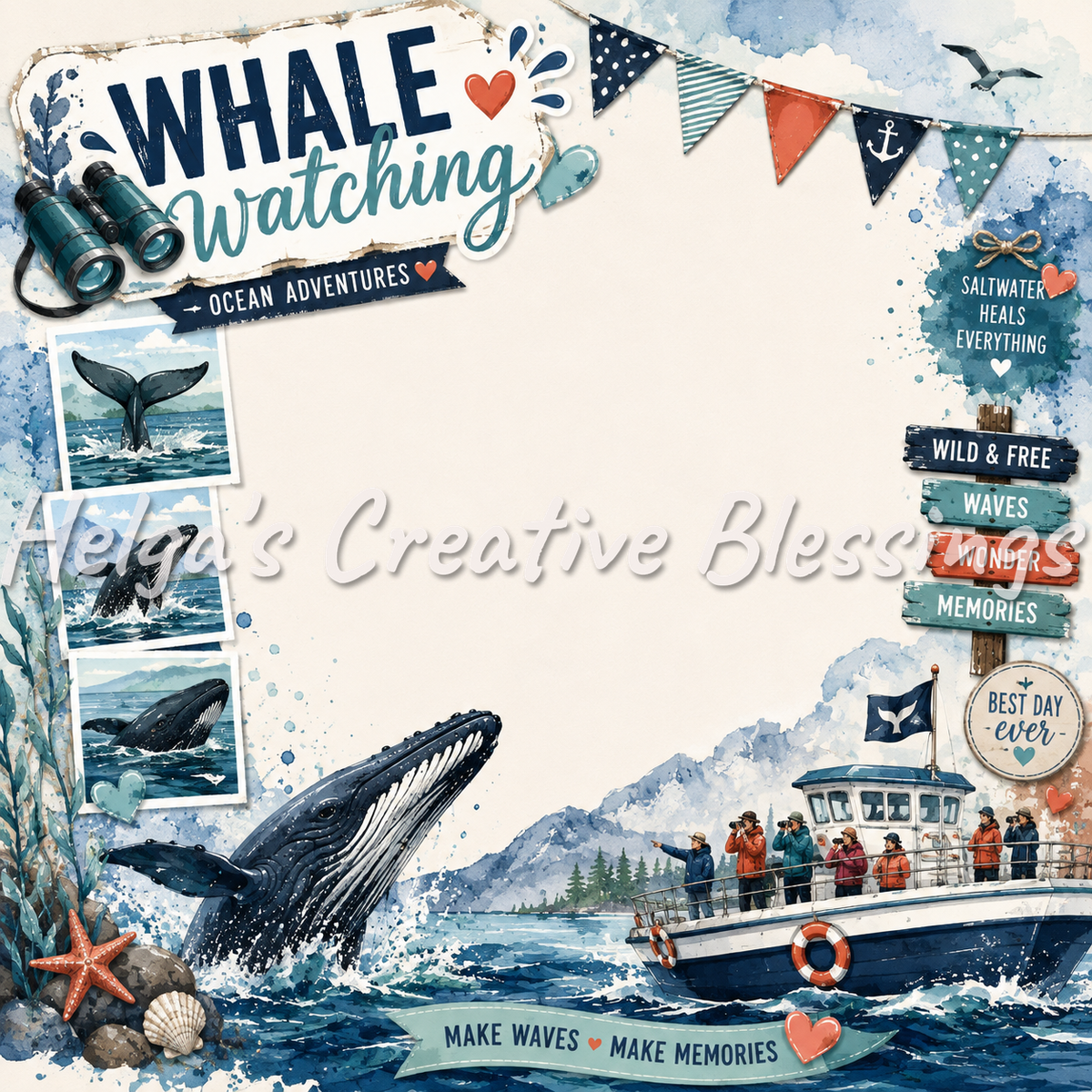 Whale Watching Frame