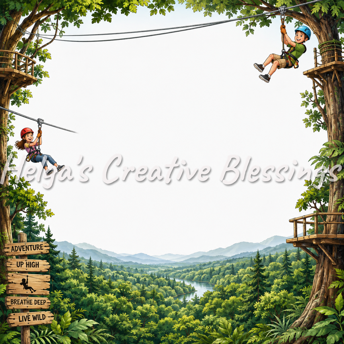 Ziplining Frame